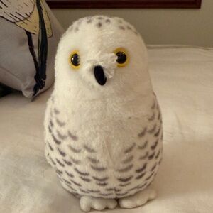 White and Gray Stuffed Owl Toy